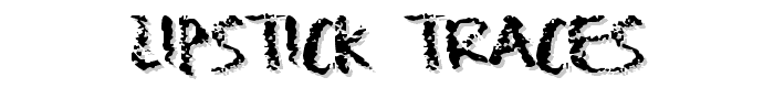 Lipstick Traces font